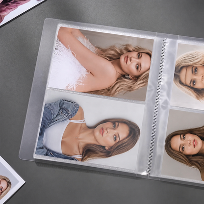 3/4/5/6-inch transparent photo albums for storing laminated photos