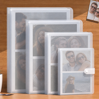 3/4/5/6-inch transparent photo albums for storing laminated photos