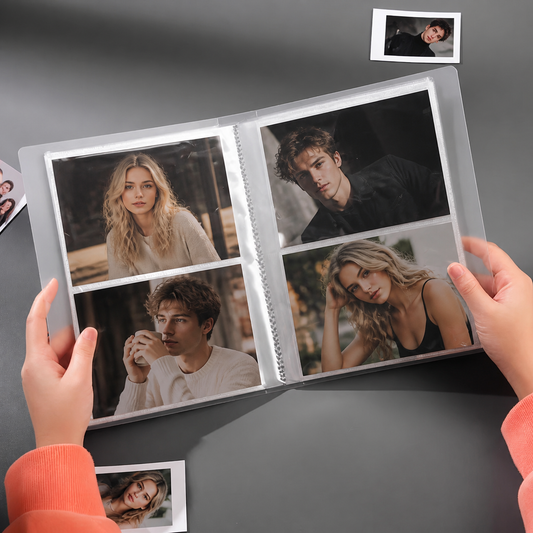 3/4/5/6-inch transparent photo albums for storing laminated photos